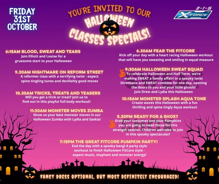 Halloween Time-Table
