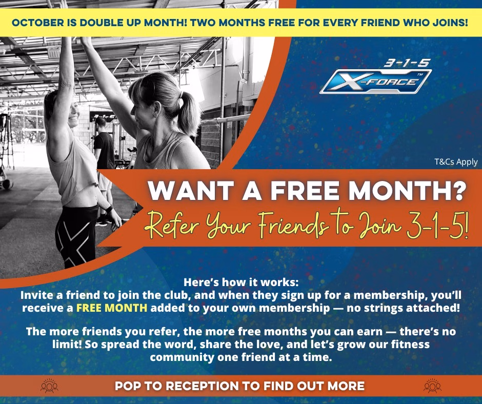 October Refer a friend